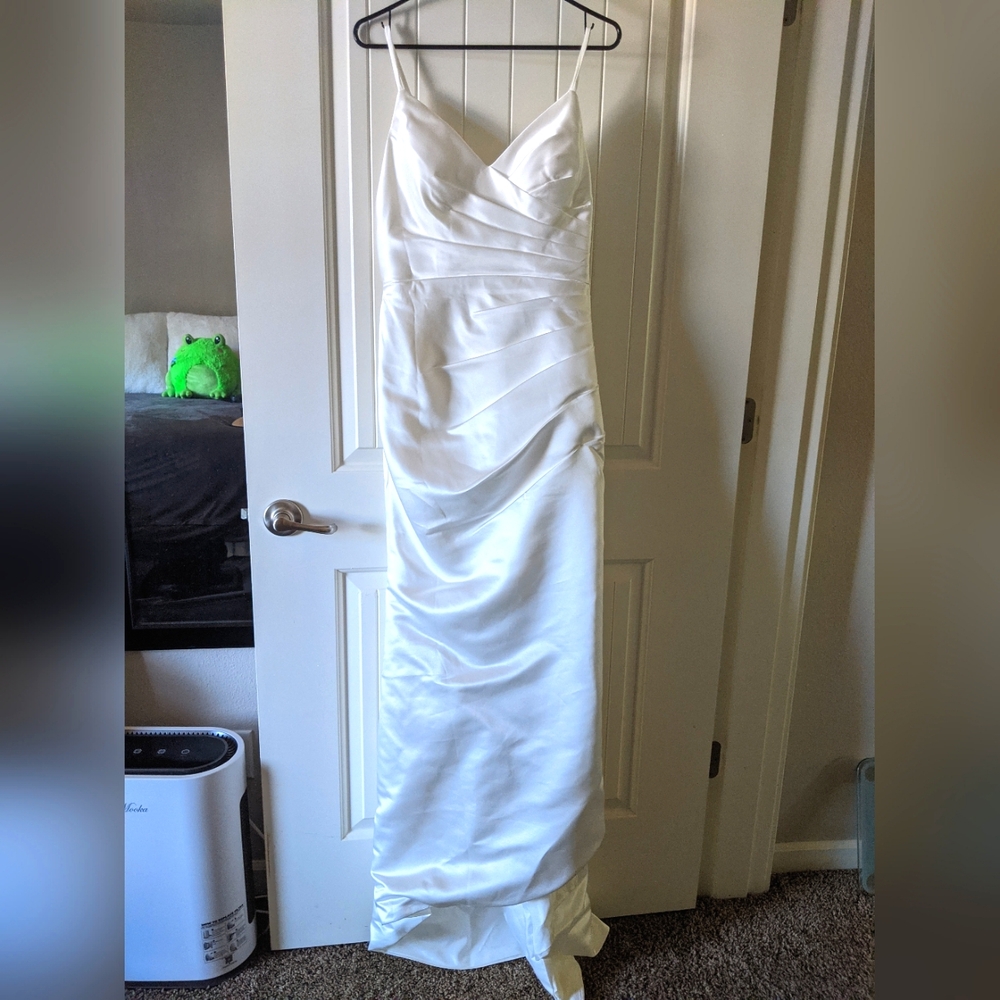 Trumpet Style Satin Wedding Gown Custom